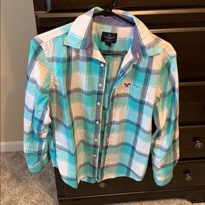 AE Plaid Button Down